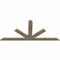 Ekena Millwork Saratoga Rough Sawn Timber Gable Bracket, Douglas Fir, 96"W x 44"H x 2"D x 6"F, 11/12 Pitch GBW096X44X0206SAR00RDF - alternate 4